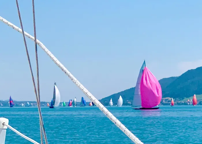 아파트 Attersee - Ganzes Ferienhaus, Seeblick, Kamin, Sauna