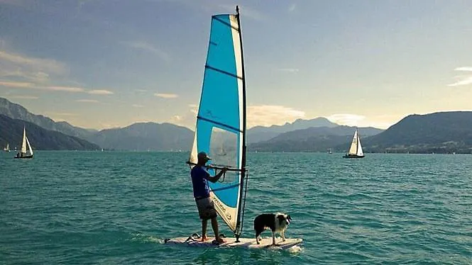 Attersee - Ganzes Ferienhaus, Seeblick, Kamin, Sauna Nussdorf am Attersee