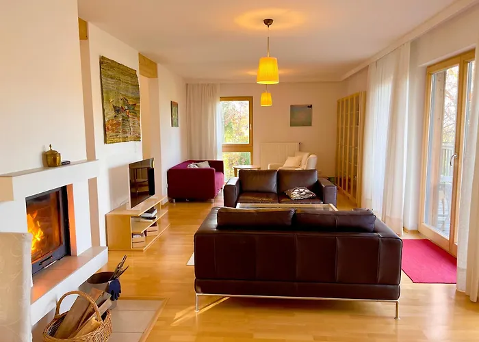 Attersee - Ganzes Ferienhaus, Seeblick, Kamin, Sauna *